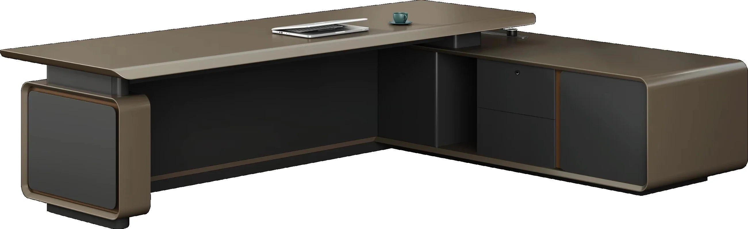 Modern Extensible Wooden Stand-Up Table Easy-to-Assemble Executive Desk Office Furniture