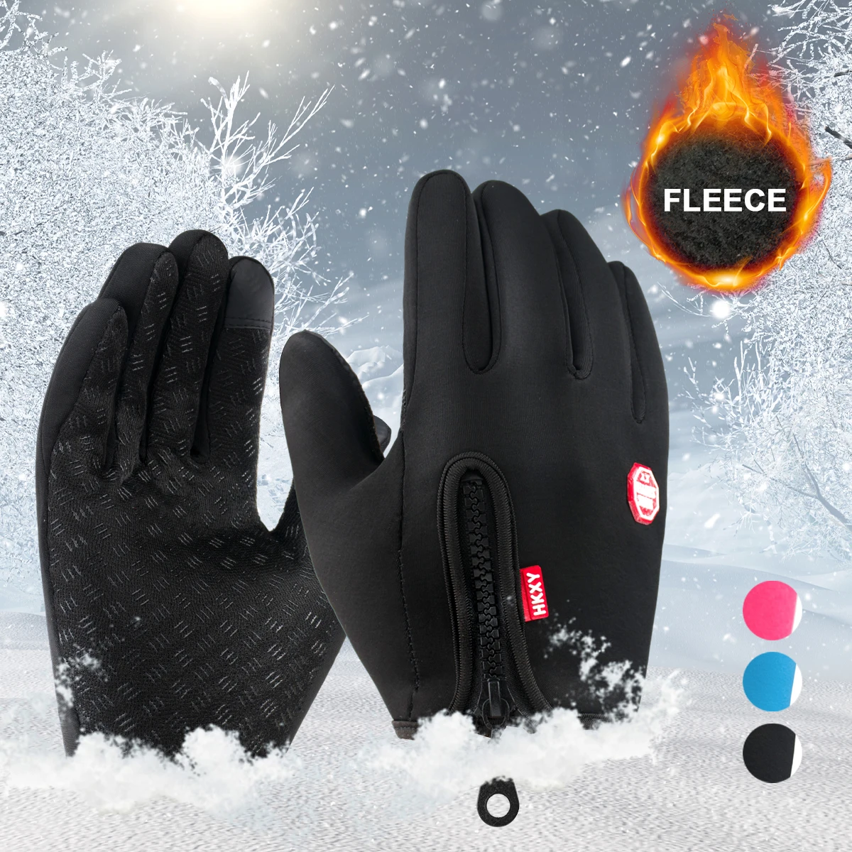 

WRELS Winter Outdoor Waterproof Warm Touch Screen Full Finger Gloves For Skating and Skiing Gloves