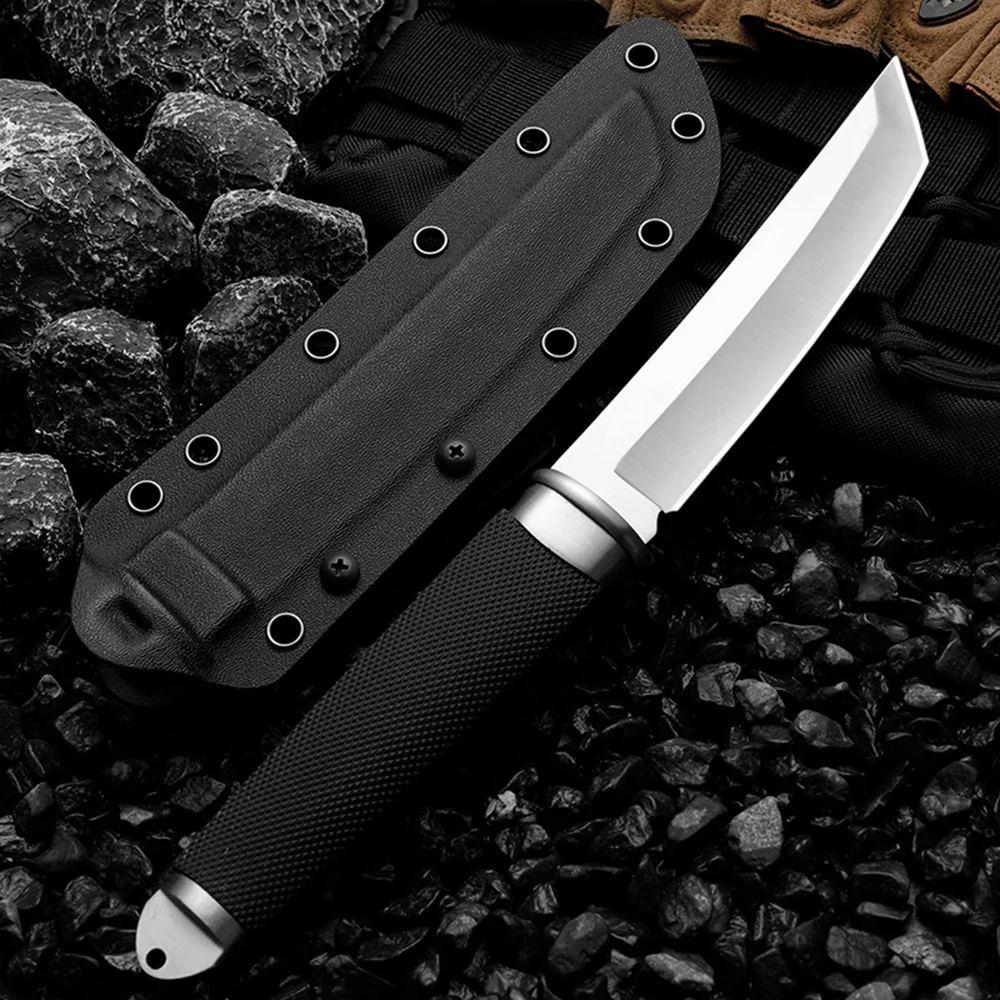 HUANGFU High quality 440 Steel Fixed Blade Outdoor Survival Knife for Hunting and Camping