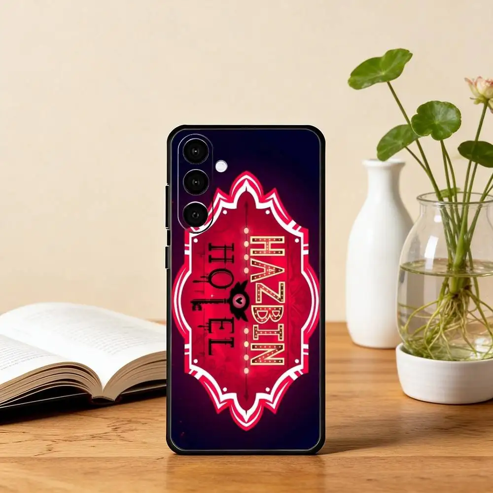 H-Hazbin H-Hotel  Phone Case For Samsung Galaxy A73,A72,A71,A70,A53,A52,A51,Others Soft Black Cover