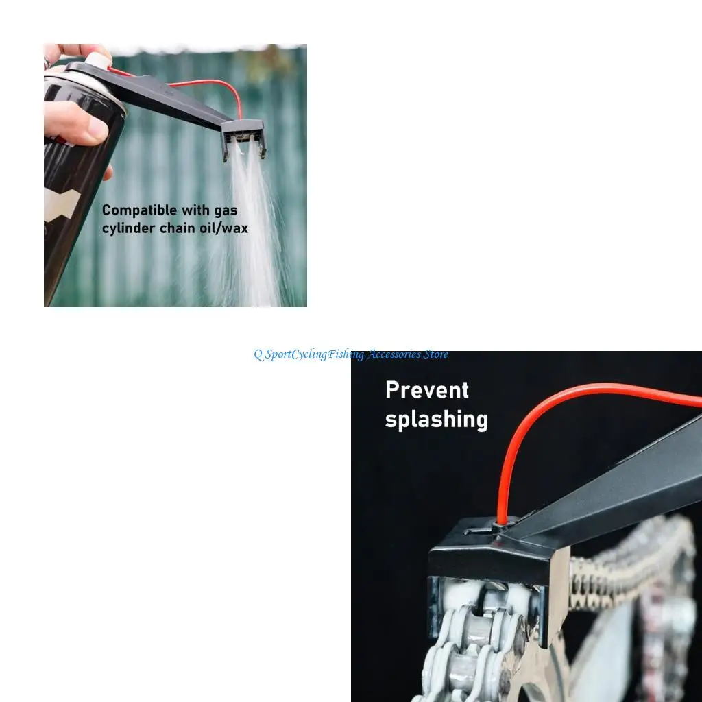 

Cycling Chain Maintenance Tool Chain Cleaning Tool Oil Sprayer Oiling Diverter