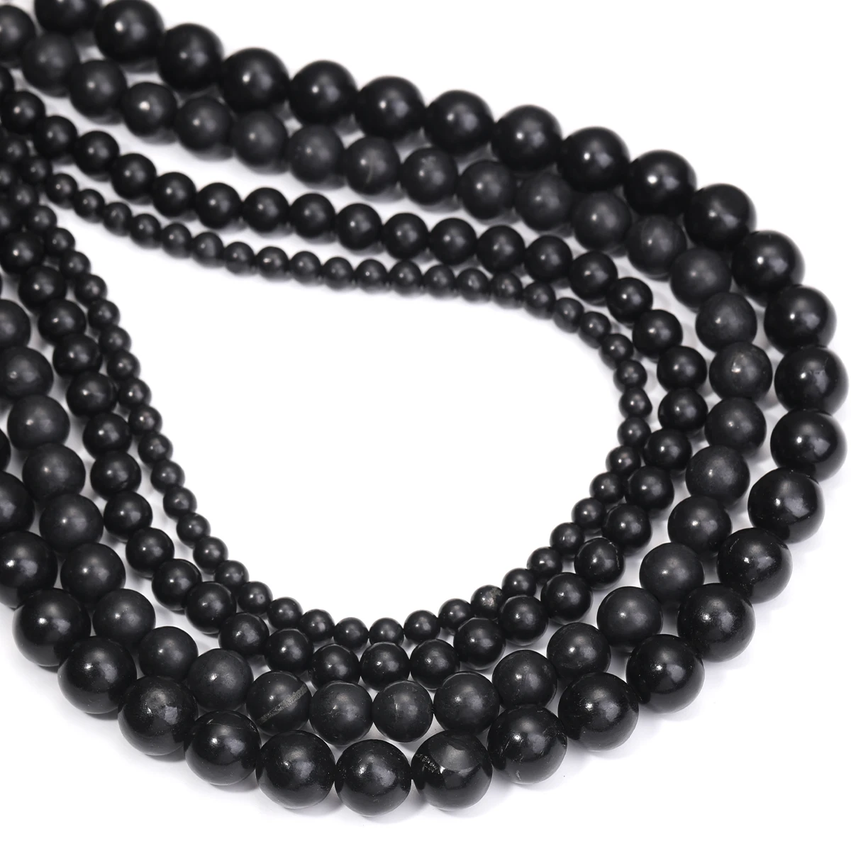 

Natural Shungite 4/6/8/10mm Beads DIY Necklace Bracelet Handmade Jewelry Personalized Fashion Decoration Wholesale and Retail