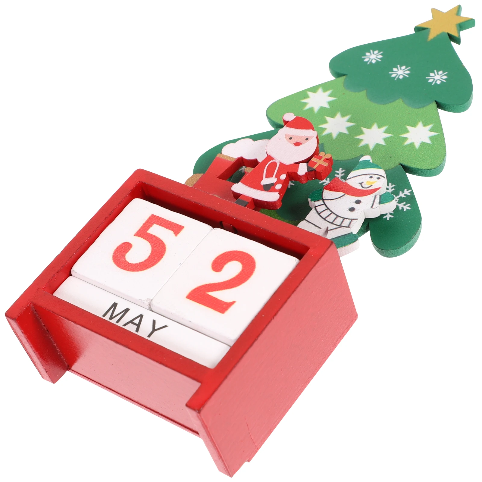 

Wooden Perpetual Christmas Advent Countdown Block Month Date Display Desktop Decor Christmas Advent Calendars Calendars