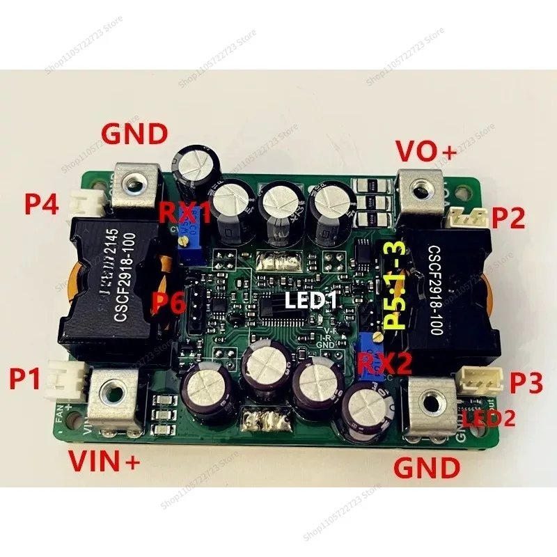 For DC Step-down Power Supply, Input 12-56V Out 2-54V Current 0-50A