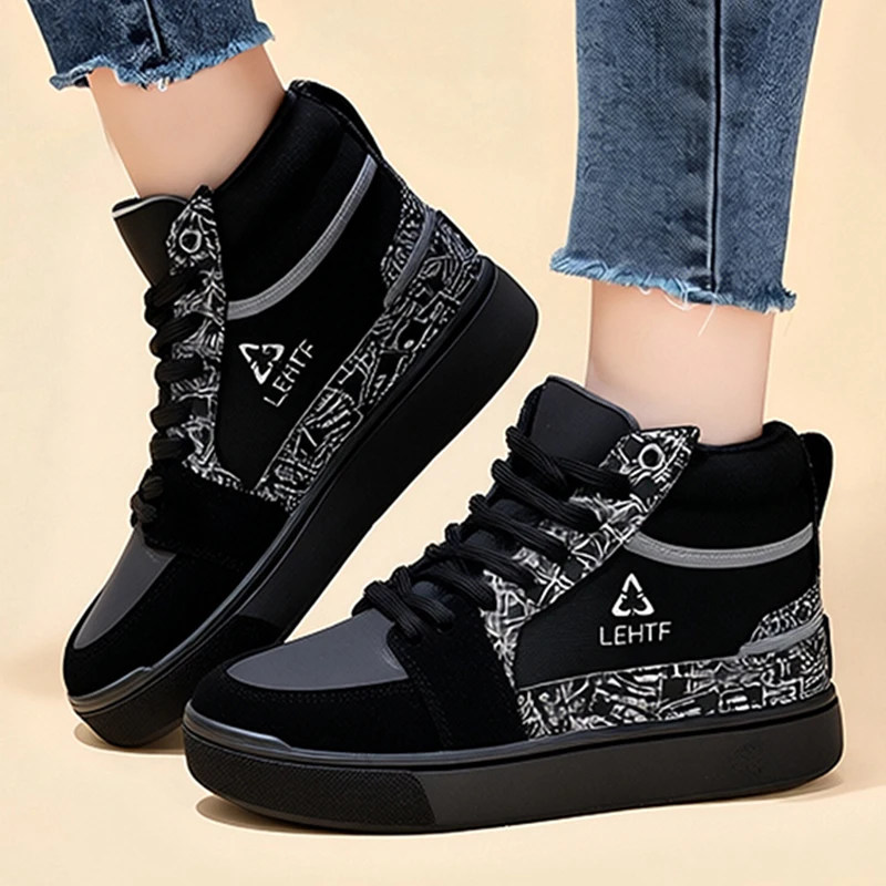 

Lehtt Велосипедная обувь Обувь для горного велосипеда с высоким берцем и жесткой подошвой на плоской педали Легкие и универсальные туфли на платформе на высоком каблуке