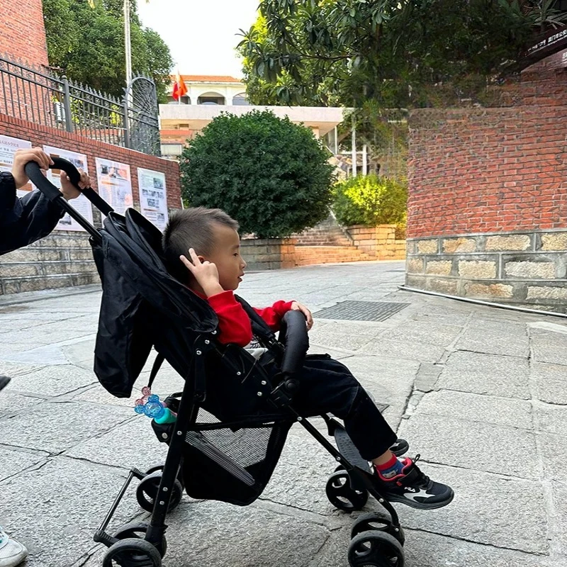 Picture 3: Lightweight Foldable Stroller, Travel Buggy, 4-Wheel Baby Pushchair – Compact Umbrella Cart, Durable for Outdoor Trip
