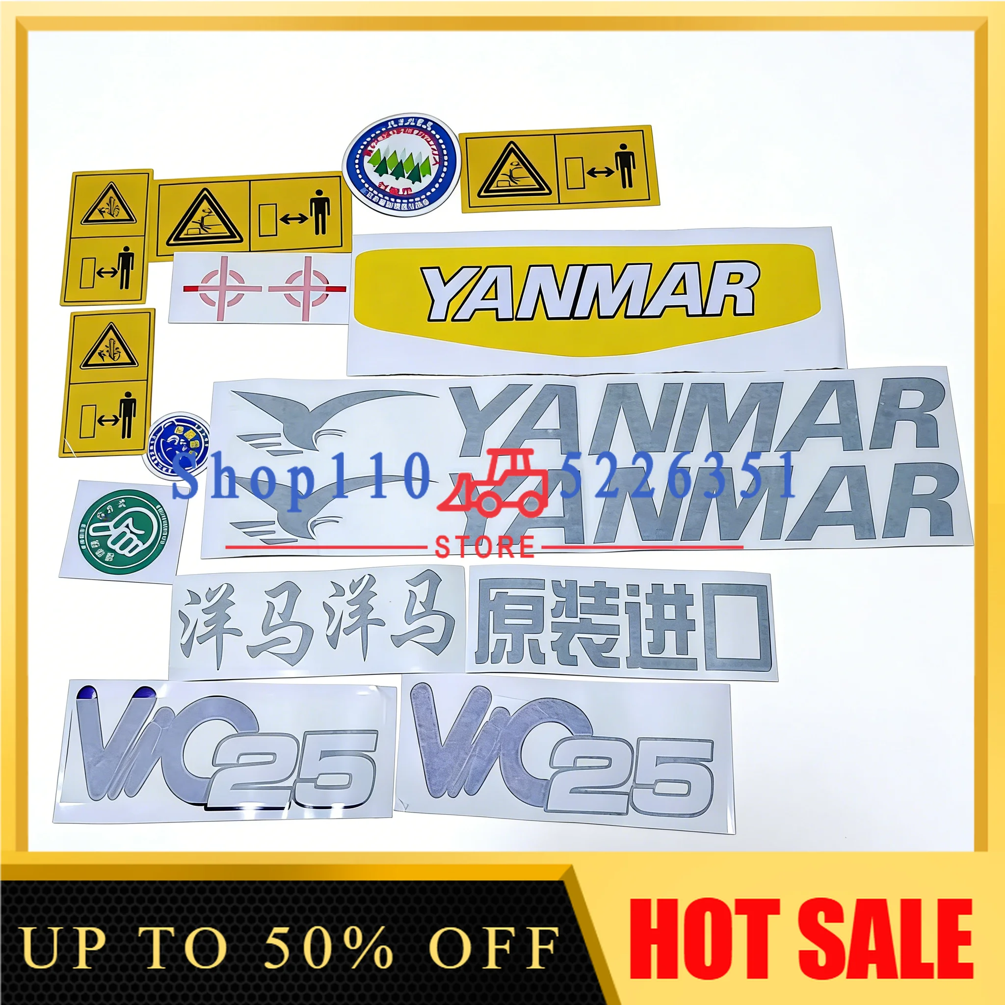 Full Vehicle Stickers For Yangma Excavator Vio15/17/20/25/30/35/45/55/65