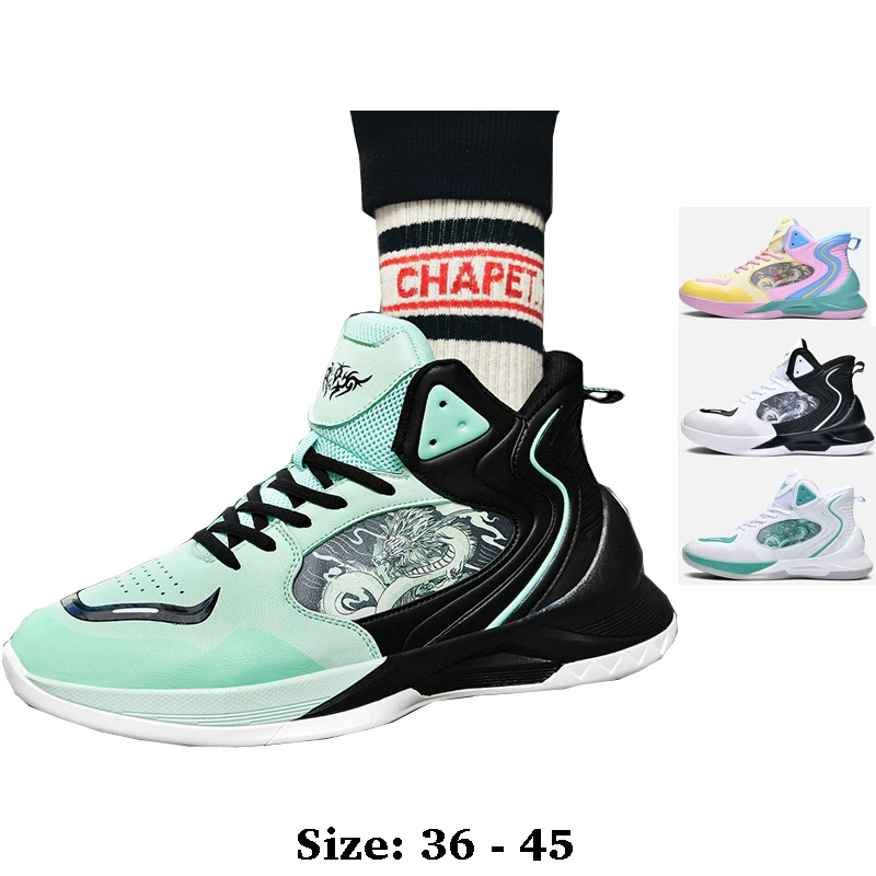 High quality men leather casual sport shoe animal print new 2025 size 36 45 outdoor running basketball sneakers shoe green pink