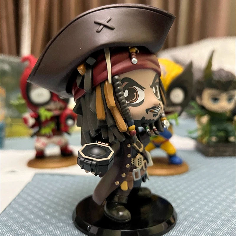 Figuras de acción de Piratas del Caribe, Mini juguete de Jack Sparrow COSBABY, hombres muertos, adorno de regalo