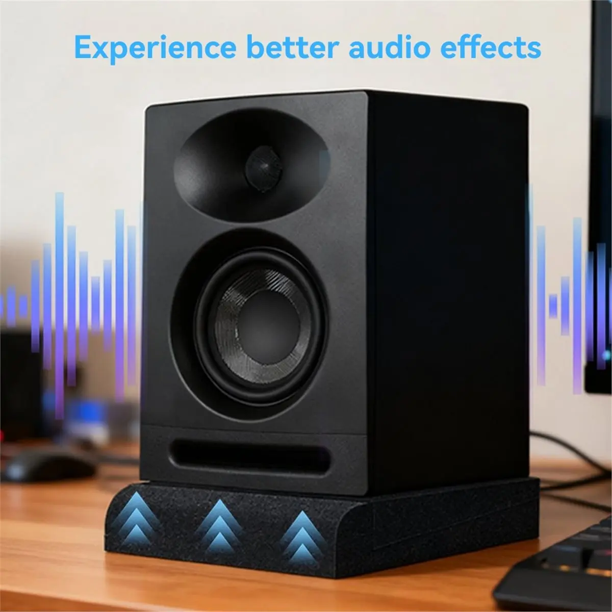 Studio Monitor Speaker Isolation Foam Pads for Sound Proofing Enhanced Audio Clarity and Vibrate Reduction