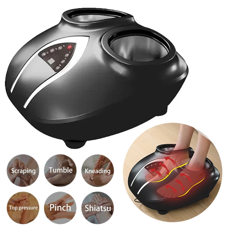 

7 Modes Foot Massager Infrared Heating Therapy Hot Compression Shiatsu Air Pressure Muscle Relaxation Pain Relief Foot Massage