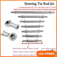 M8 Ball Joiner Bolt Tie Rod 80mm-280mm Steering Tie Rod Kit Ball Joint For DIY Electric Mini Kids ATV Go Kart Buggy Quad Bike