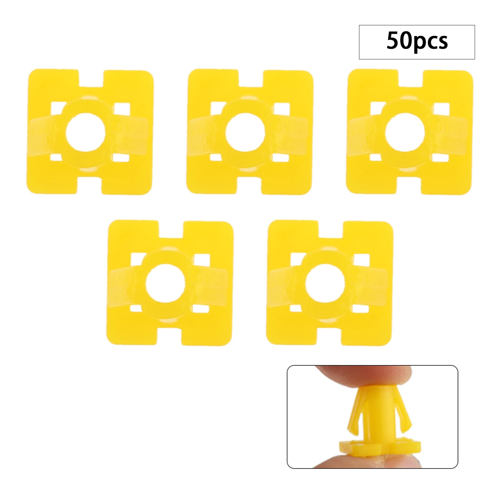 50Pcs Auto Fast Wire Seat Retainer Clips Screw for Kia Hyundai Sonata Accent Elantra Tucson Santafe Yellow Plastic Car Fastener