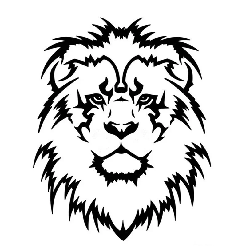 Cool Lion Head Windscreen Car Sticker Automobiles Motorcycles Accessories PVC Decals for BMW VW Audi Octavia Gti