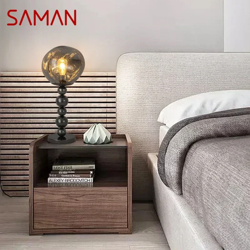 SAMAN ContemporaryTable Lamp Personalized Creativity Children's room Living Room Bedroom Study Villa Hotel LED Desk Light