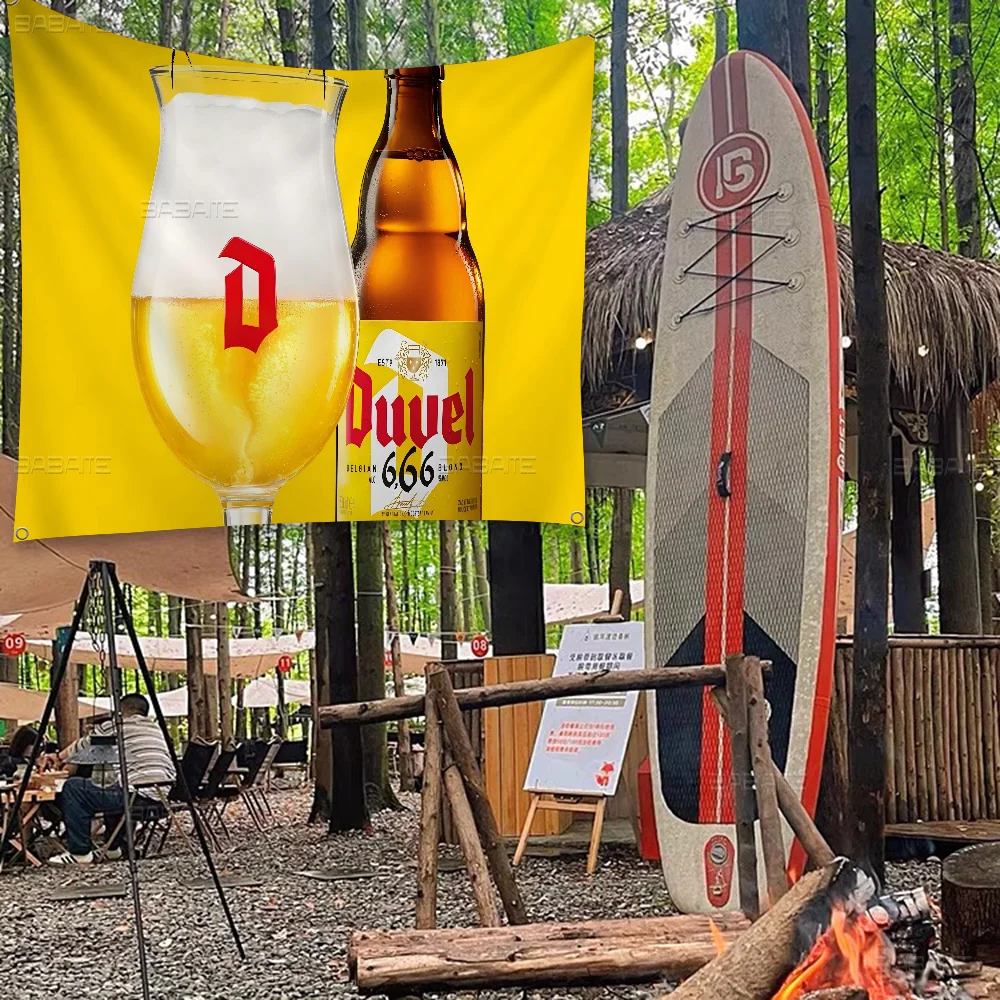 Duvel Beer Banner INS Style Outdoor Party Decoration Atmosphere Flag