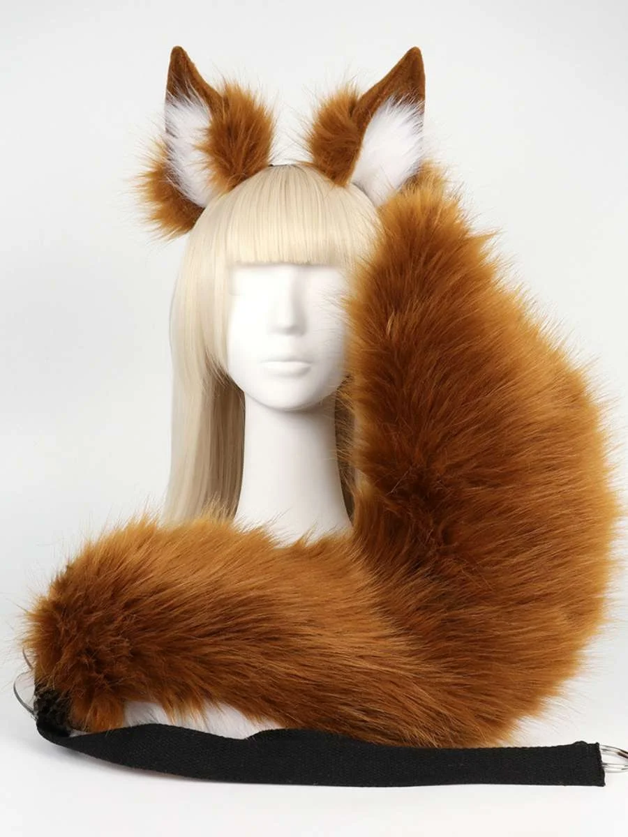 serre-tete-a-oreilles-en-fourrure-et-queue-accessoire-de-cosplay-ensemble-de-queue-et-d'oreilles-d'animal-en-peluche-style-yuzo-kun-pour-les-conventions-d'anime