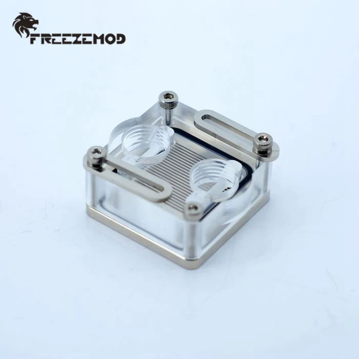 FREEZEMOD Intel AMD Basical CPU Water Block Transparent Computer Water Cooler Block South and North Bridge Cooling. BQ-5285N