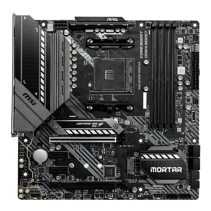 MSI AM4 AMD Micro ATX Motherboard MAG B550M MORTAR AM4 AMD B550 Micro ATX AMD Motherboard