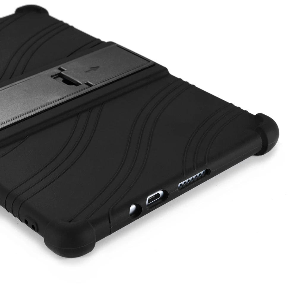 Capa de silicone macio para huawei honor mediapad t3 8.0, kb-w09, ags-l09, m5, 10,1 polegadas, à prova de choque, com suporte para crianças