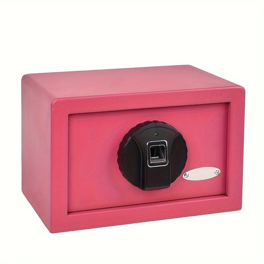 The Pink Fingerprint Safe Can Hold Valuables Such As Jewelry