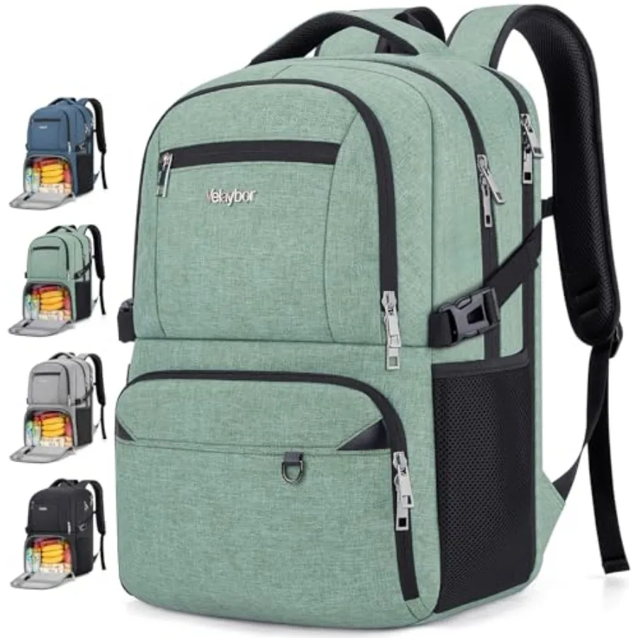 

Insulated Lunch Backpack Fit 17" Laptop, Work Backpack with Lunch Box and USB Charging Port for Men Women, Water Resistant Coll