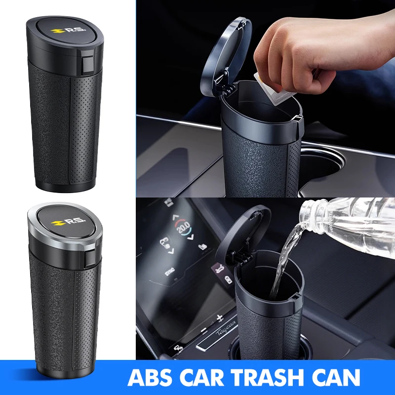 Car Trash Bin Ashtray Garbage Can Cigarette Container Storage Box For Renault RS Kadjar Captur Clio Megane 2 3 4 RS Koleos Logan