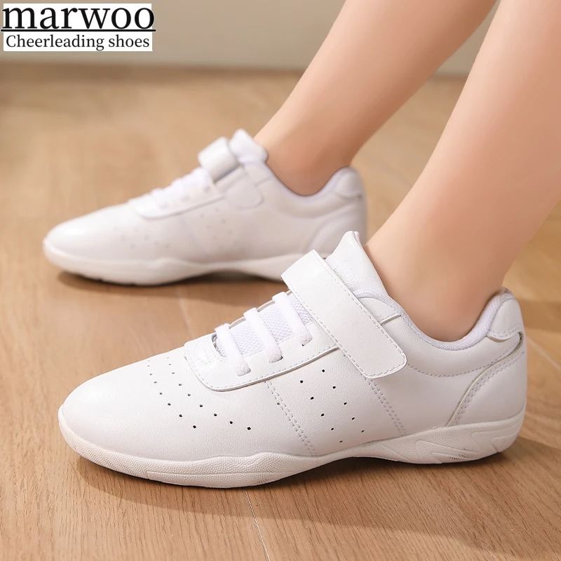 Athletic aerobics shoes, white cheerleading shoes, gymnastics shoes, sports women's training and competition shoes J0018