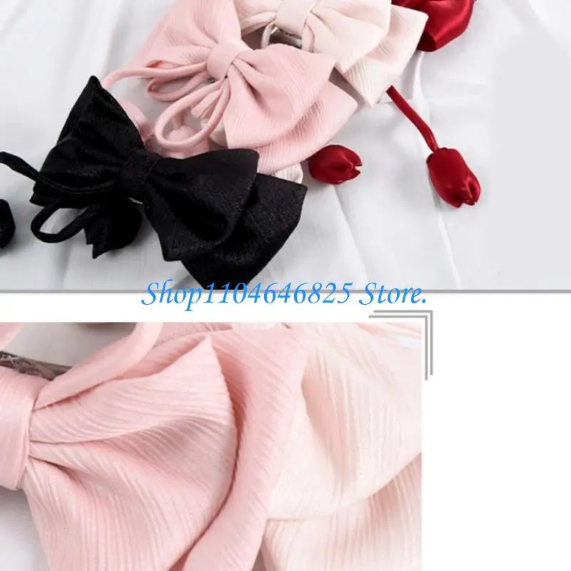 2Pack Elegant Rose Bowknot Curtain Tiebacks Buckles Window Drape Holders Metal Clamp for Bedroom Living Room Decors