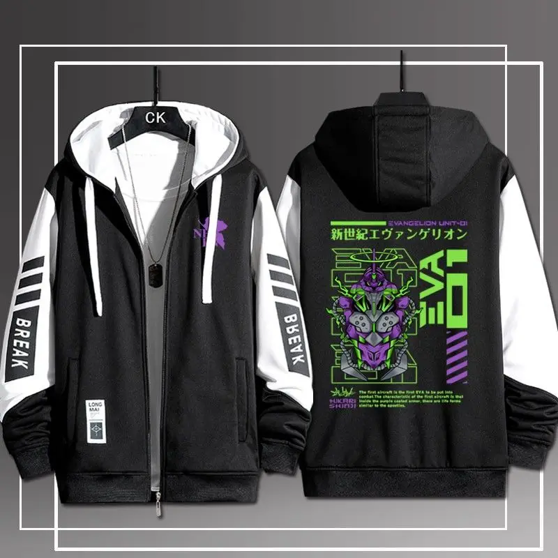 EVA New Century Evangelion No. 1 Ayahari Anime Peripheral Coat Spring and Autumn Men's Personality Trend Sweatshirt Coat