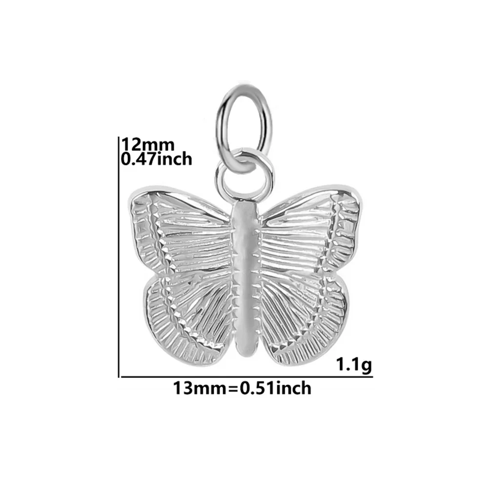 Bohemian Stainless Steel Pendant Bulk Guitar Star Heart Snake Charms Geometric Silver Color Metal Pendant Fashion Jewelry Making