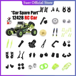 12428 parti originali 0001-0050 Wltoys 12427 12423 RC pezzi di ricambio per auto asse posteriore/braccio/scatola anteriore d'onda/ingranaggio/collegamento/sospensione