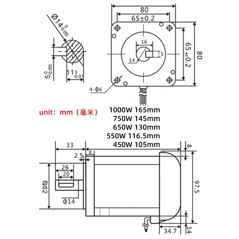 220V Brushless Small Motor High Power High Speed 3/6000 RPM 750W 1000W High Torque Brushless Motor Speed Control