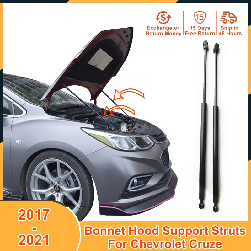 2017-2021 Bonnet Hood Support For Chevrolet Cruze 2017 2018 2019 2020 2021 Accessories Lift Supports Strut Bars