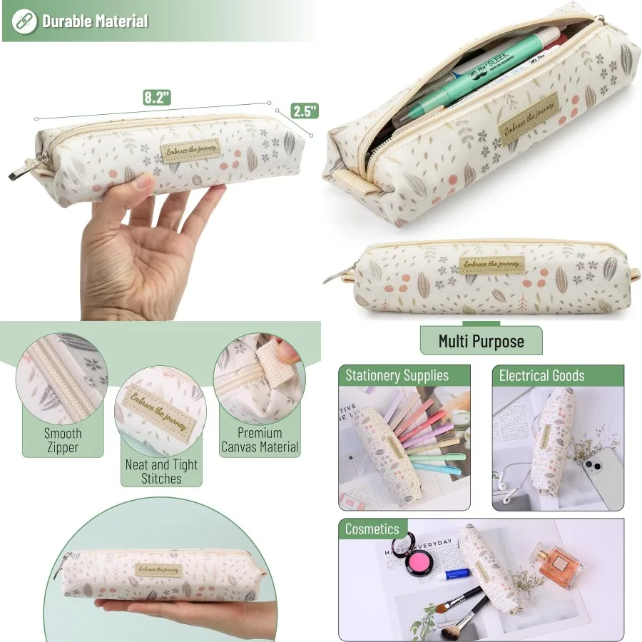 

Милый пенал с дизайном в стиле бохо для школы, офиса и путешествий, многофункциональный холщовый пенал для Библии для организации ручек