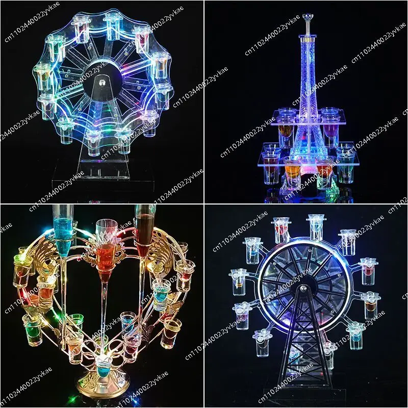 

Rechargeable LED light-emitting cup holder bar ktv party commercial cup sip cup wine rack needs cups to consult customer service
