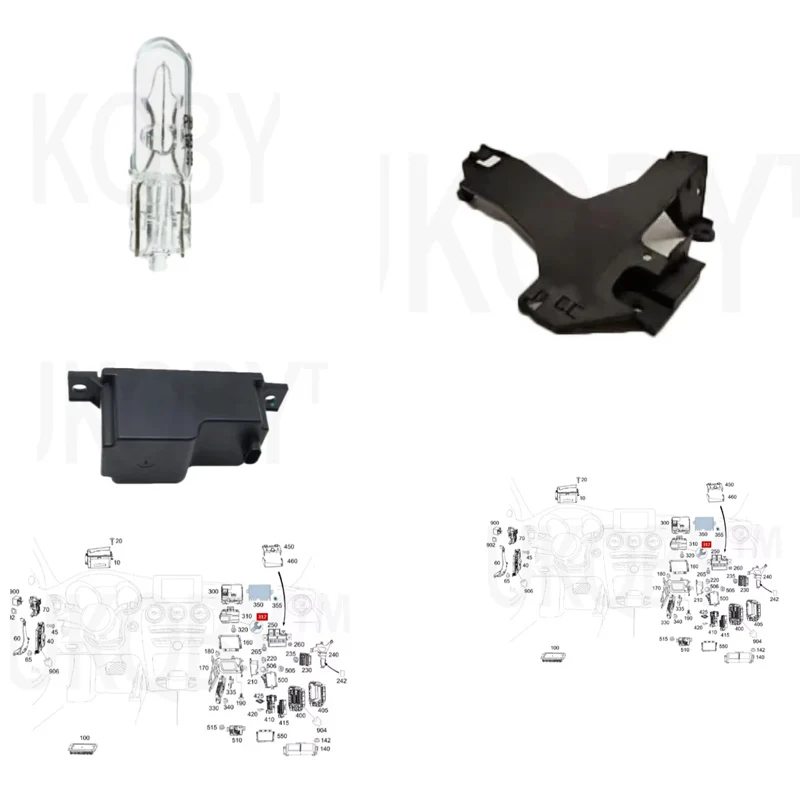 

На декоративной полоске ручки лампы; 12В-5Вт N000000002723 A2055451540 A2055450040 A2059053414 A0045400305 A0045400305