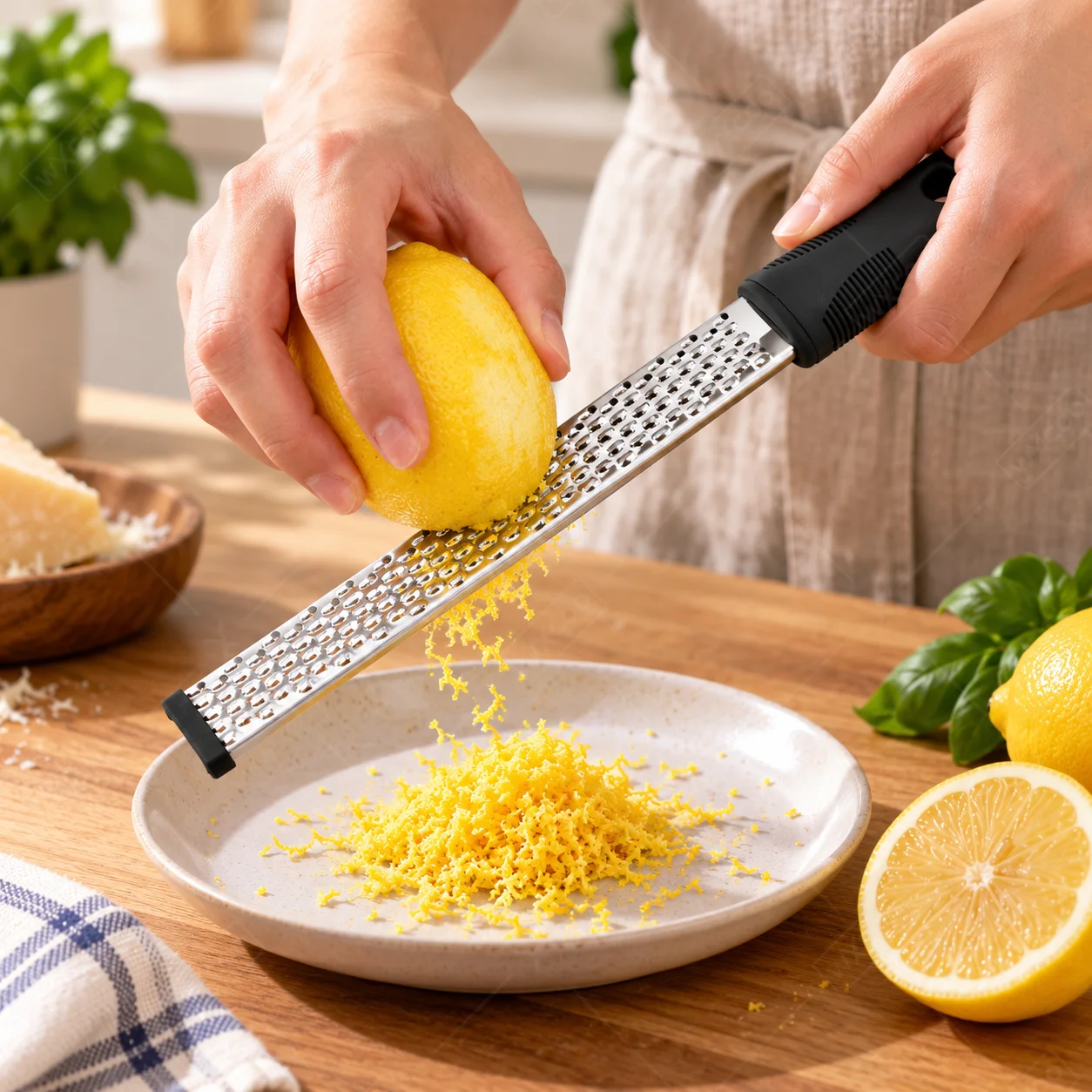 WXCOO Lemon Zester Cheese Grater Stainless Steel Sharp Blade Manual Peeler for Parmesan Ginger Garlic Chocolate Kitchen Tools