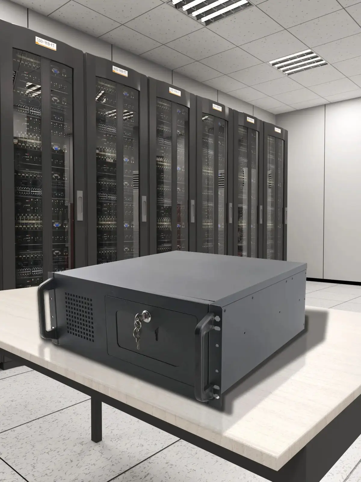 4U Server Industrieel besturingschassis SL-450A Full Tower Multi-disk chassis Werkstation voor desktopcomputer Hoofdunit 7 harde schijven - afbeelding 2