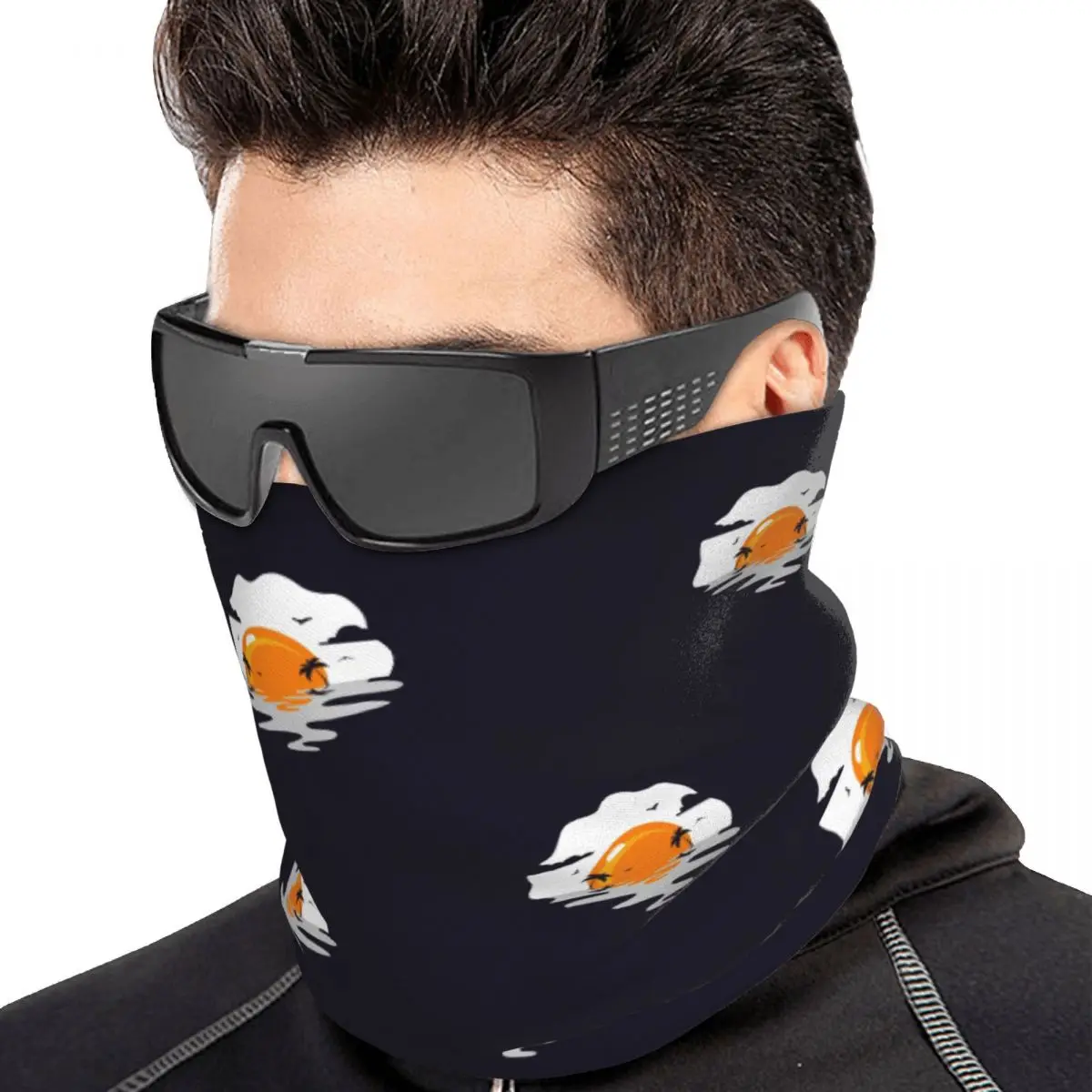 Sunny Side Up Sunset Bandana Neck Cover Printed Mask Scarf Outdoor Sports Headwear For Men Women Adult Washable