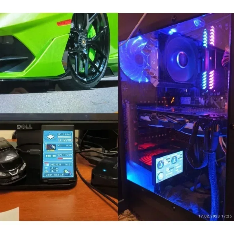 Secondary Screen Computer for CPU GPU RAM HDD MonitorUSB Display For Freely AIDA64