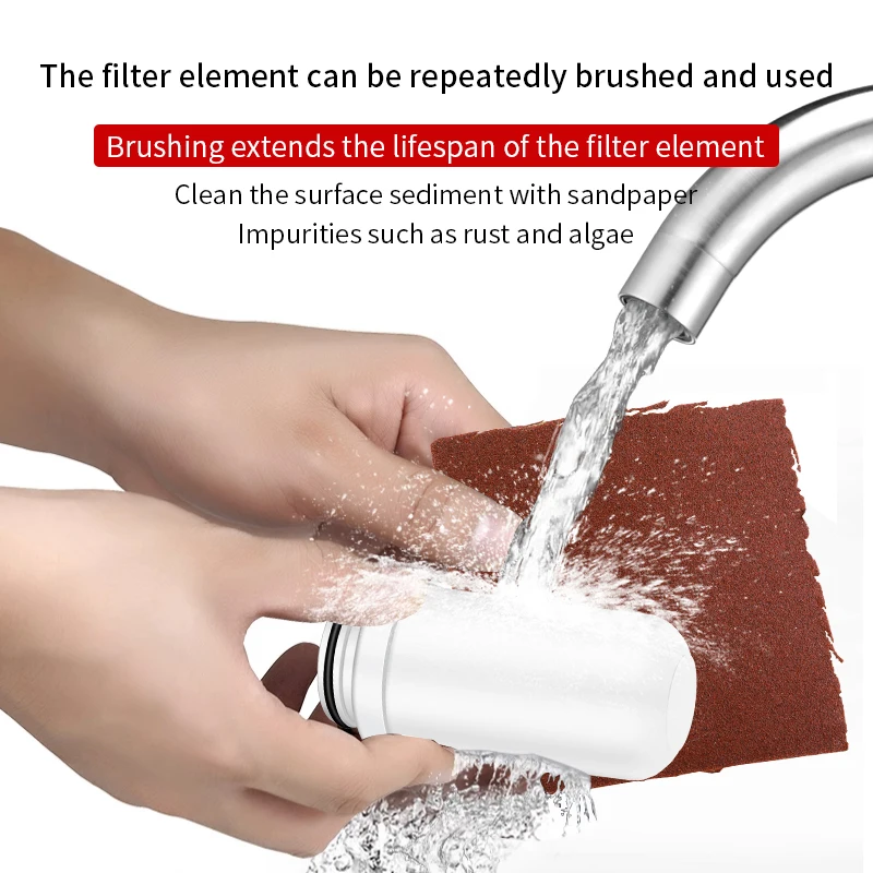 Small Faucet Water Purifier, Household Kitchen Filter Type, Universal Kitchen Faucet Water Purifier, Pre-Filtration Type, Non-Di