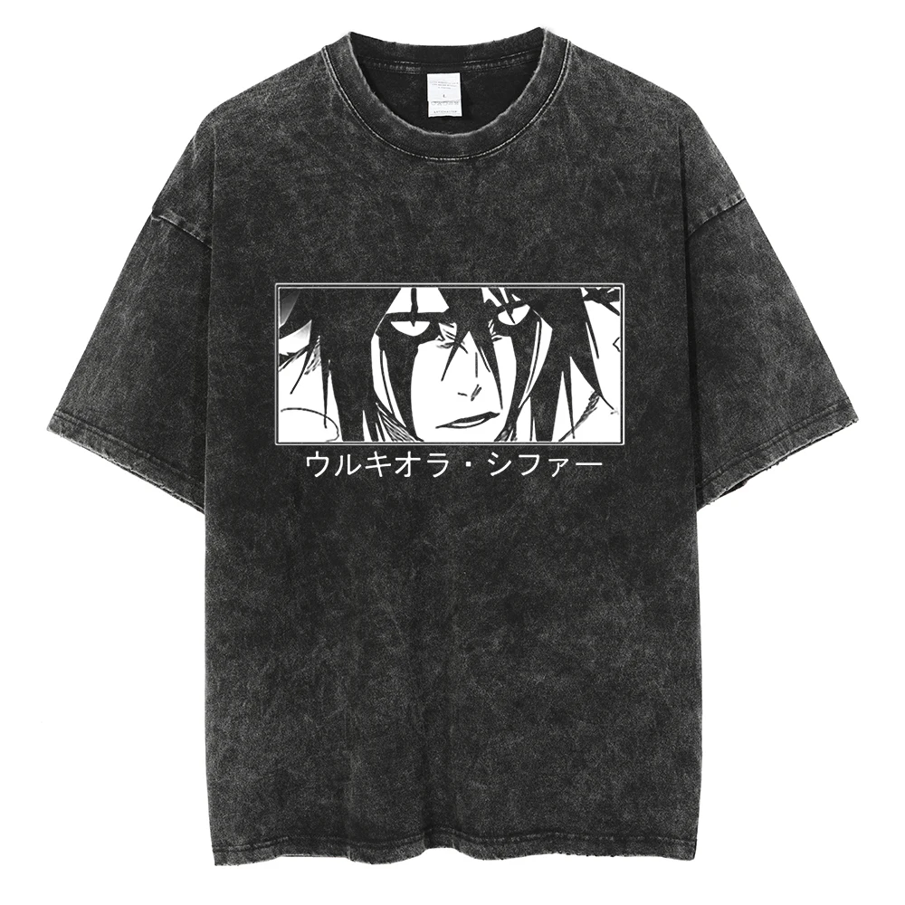 Japan Anime Bleach Zaraki Kenpachi Graphic Printed T Shirt Men