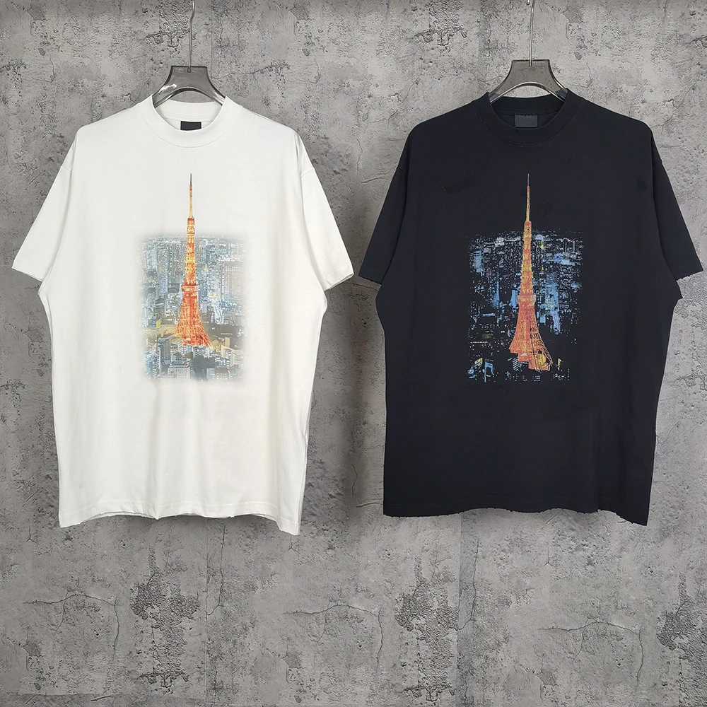 

Best Quality Luxury T shirt The Ginza Series Japan Print T-shirts Washed Old Crew Neck Short Sleeve tshirt Fashion Harajuku Tees