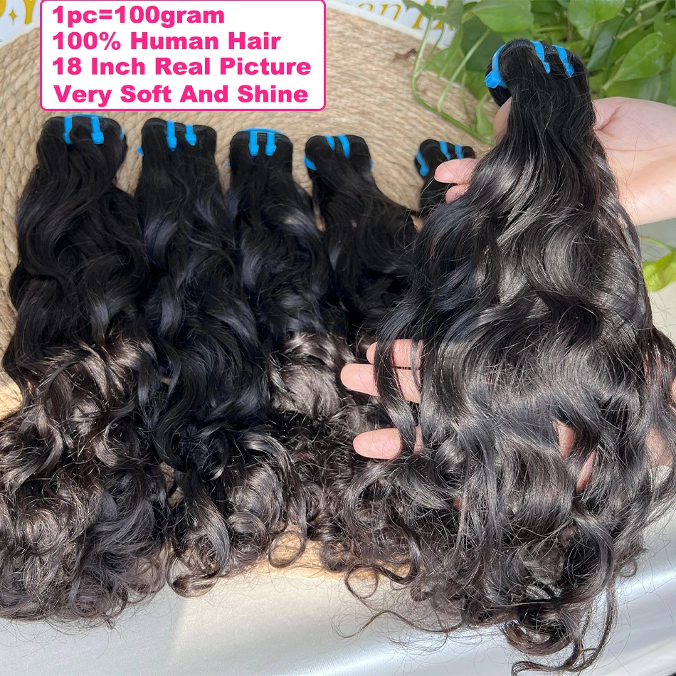 Yiwigs15A Grade Water Wave Vietnamese Human Hair Bundles 100% Thick Sew In 3 Bundles Deals Unprocessed Raw Hair Weave Extensions