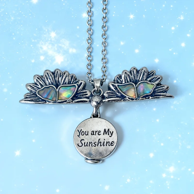You Are My Sunshine Butterfly Commemorative Family Pet Ash Necklace Funeral Supplies