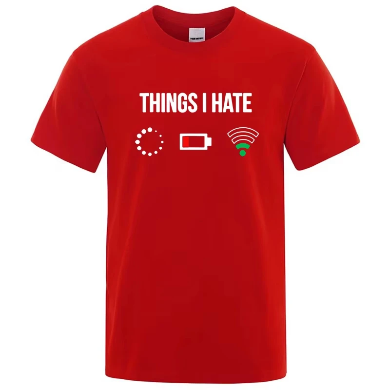 Men's Summer High Quality Cotton Blend Funny Printed T-Shirt Soft & Breathable Round Neck Short Sleeve Tee, Unisex Casual Wear