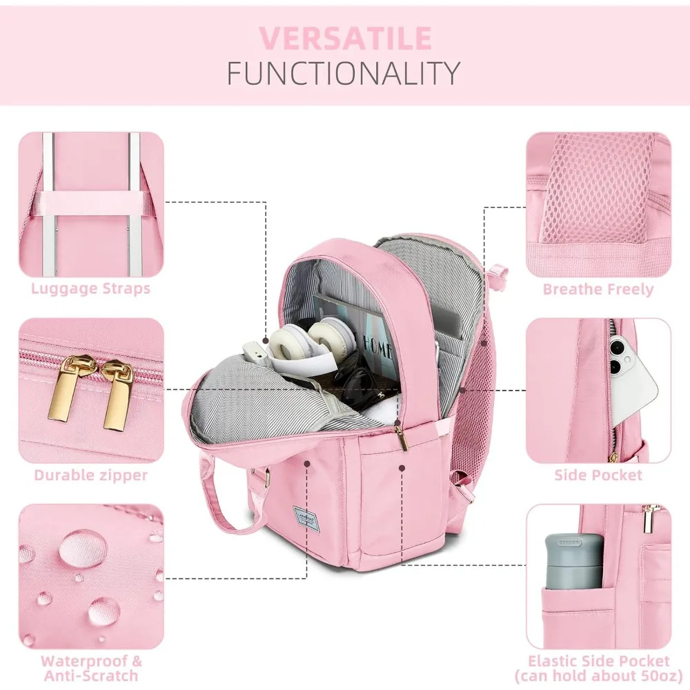 3 Piece Hardside Spinner Luggage Set with TSA Lock for Women - Orchid Purple, Carry On Suitcase Set