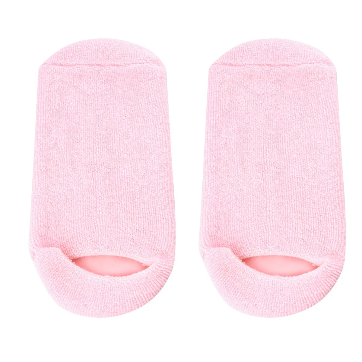 

2 Pair Gloves Moisturizing Socks Gel Fingerless Hand Spa Gloves Foot Care Gel Socks Tools Soften Repair Skin Care