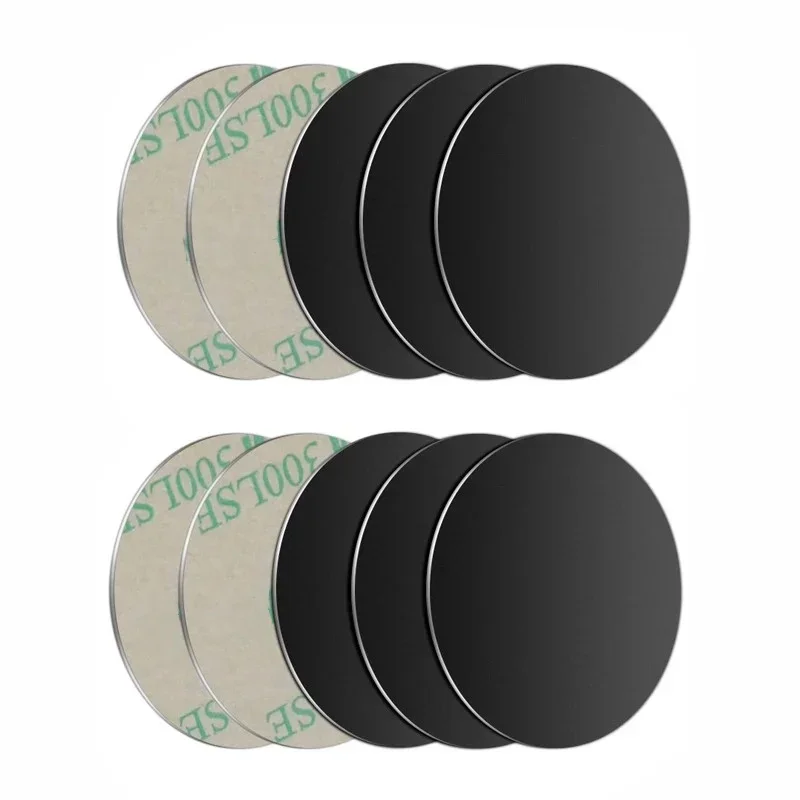 10 шт. тонкий металлический диск для магнитного автомобильного телефона, железный лист, наклейка, диск для магнитного планшета, настольного телефона, автомобильная подставка, крепление